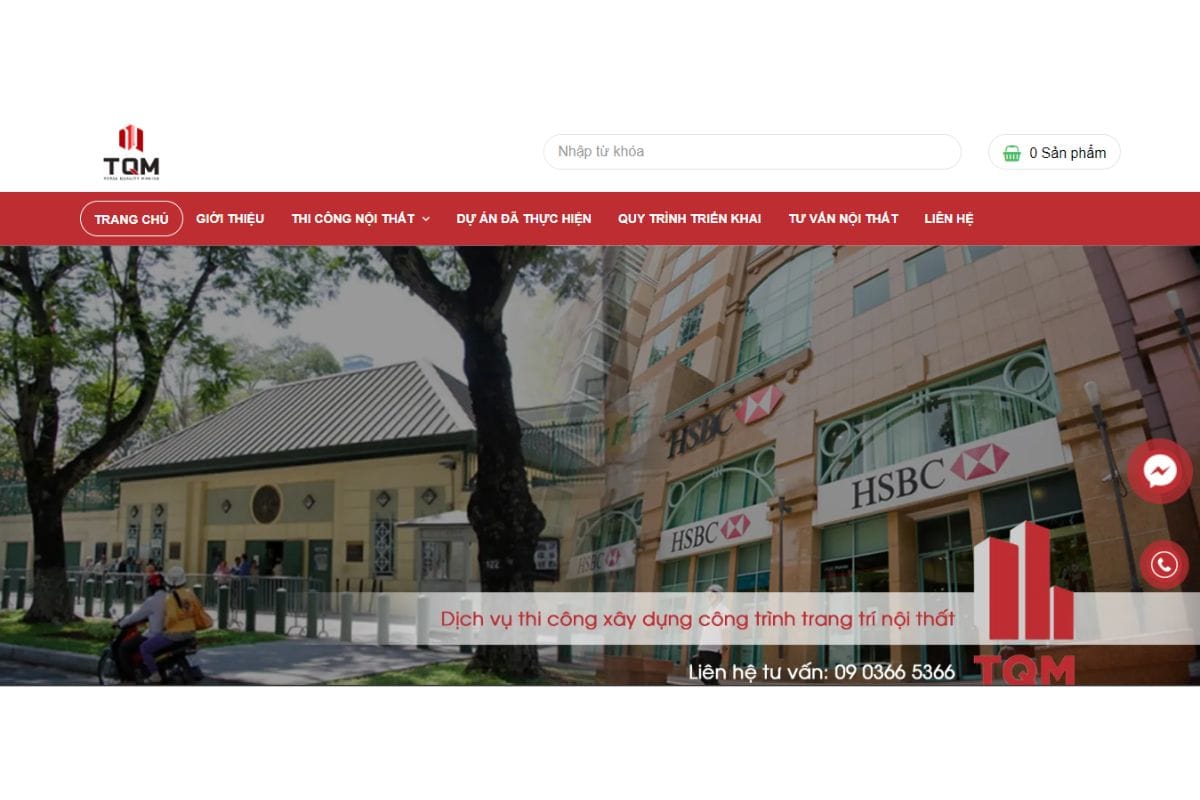 Công ty thi công nội thất văn phòng TQM