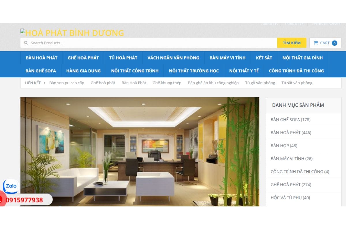 Cửa Hàng Hoà Phát Bình Dương - Địa chỉ cung cấp ghế giám đốc tại Bình Dương chất lượng
