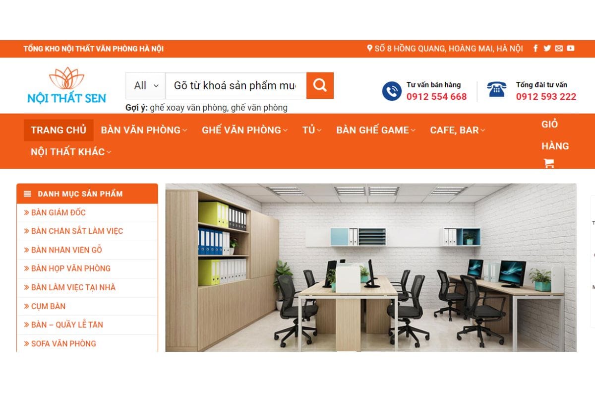 Nội thất Sen - Địa chỉ cung cấp ghế giám đốc cao cấp Hà Nội