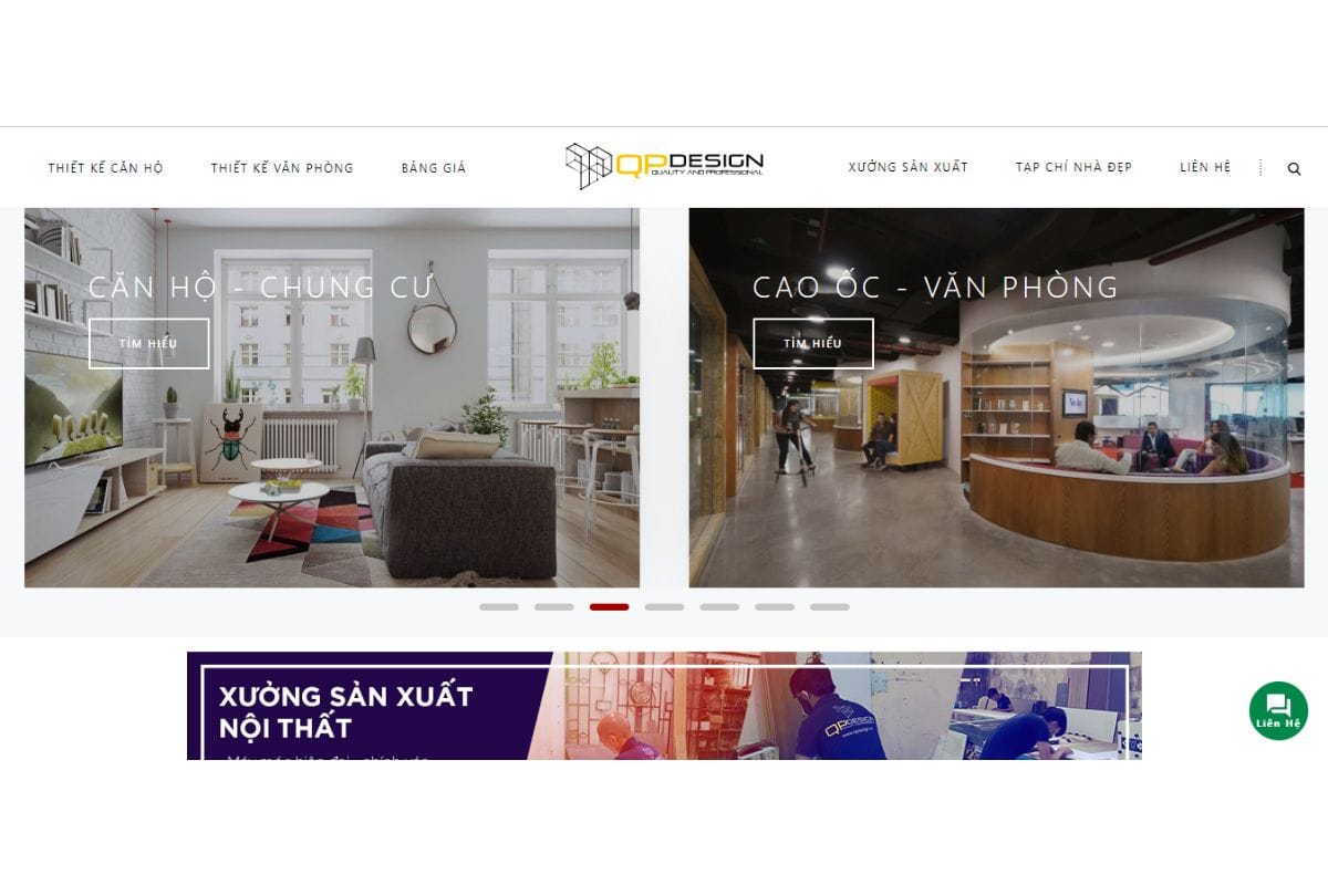 Công ty Kiến Trúc QPDesign - Đơn vị thiết kế nội thất văn phòng tại TP.HCM