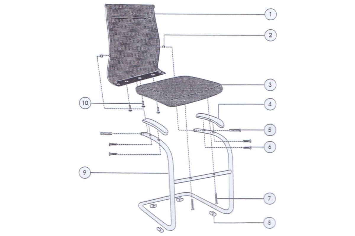 Cách lắp ghế giám đốc chân quỳ