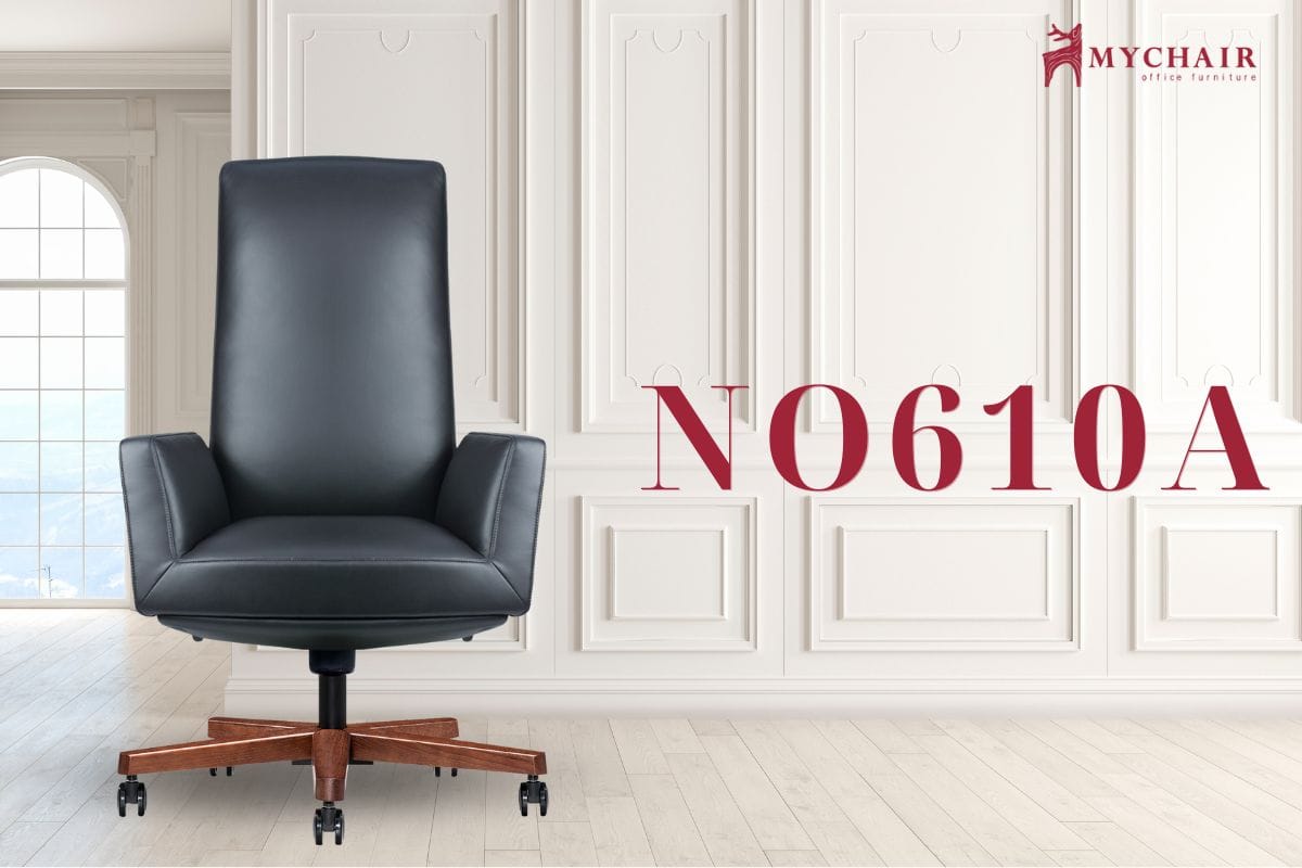 Ghế giám đốc chân gỗ cao cấp nhập khẩu NO610A