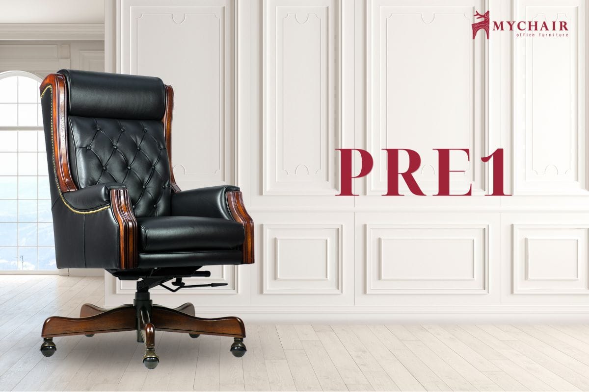 Ghế giám đốc chân gỗ cao cấp PRE1