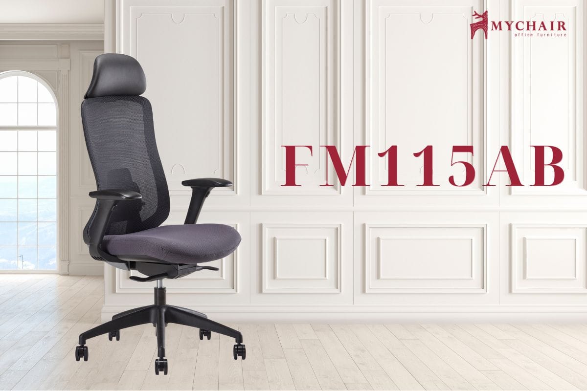 Ghế giám đốc lưới có tựa đầu cao cấp FM115AB