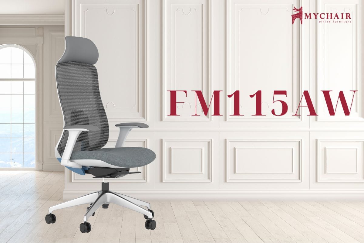 Ghế giám đốc lưới có tựa đầu cao cấp FM115AW