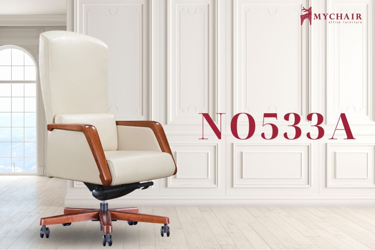 Ghế giám đốc gỗ tự nhiên nhập khẩu NO533A