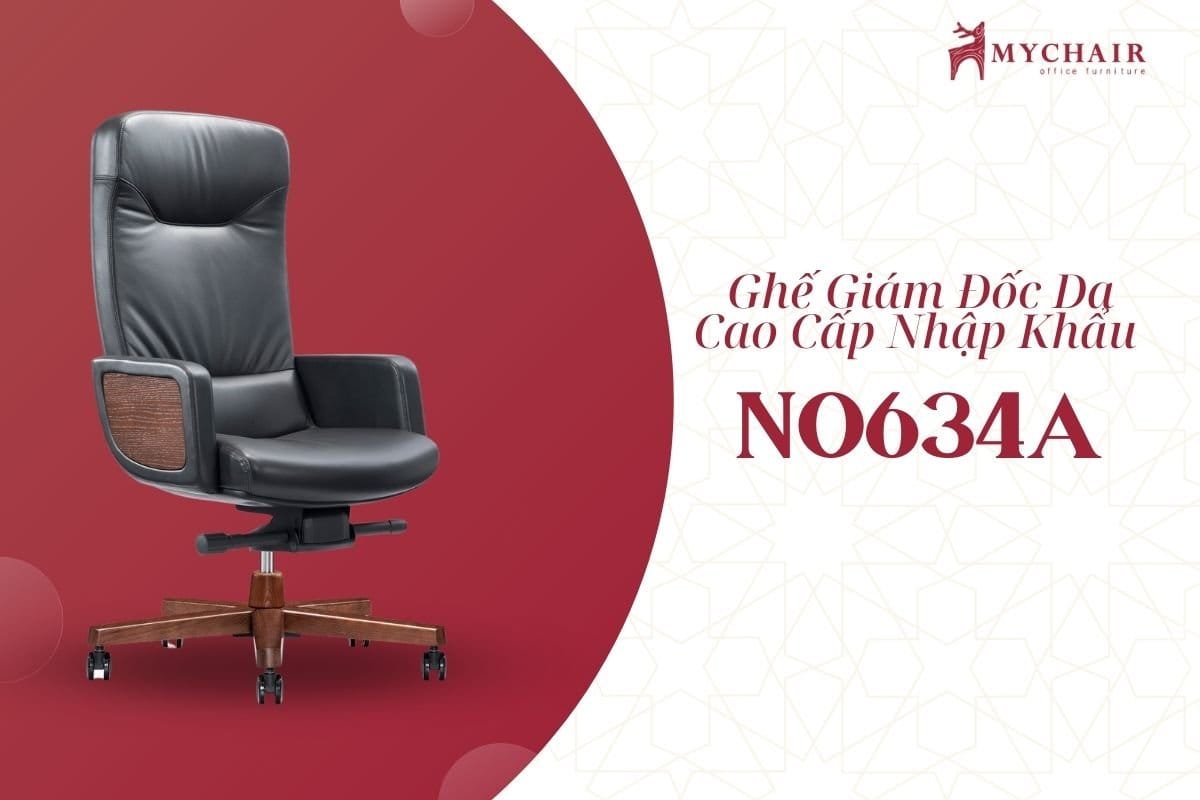 Ghế giám đốc màu đen cao cấp NO634A