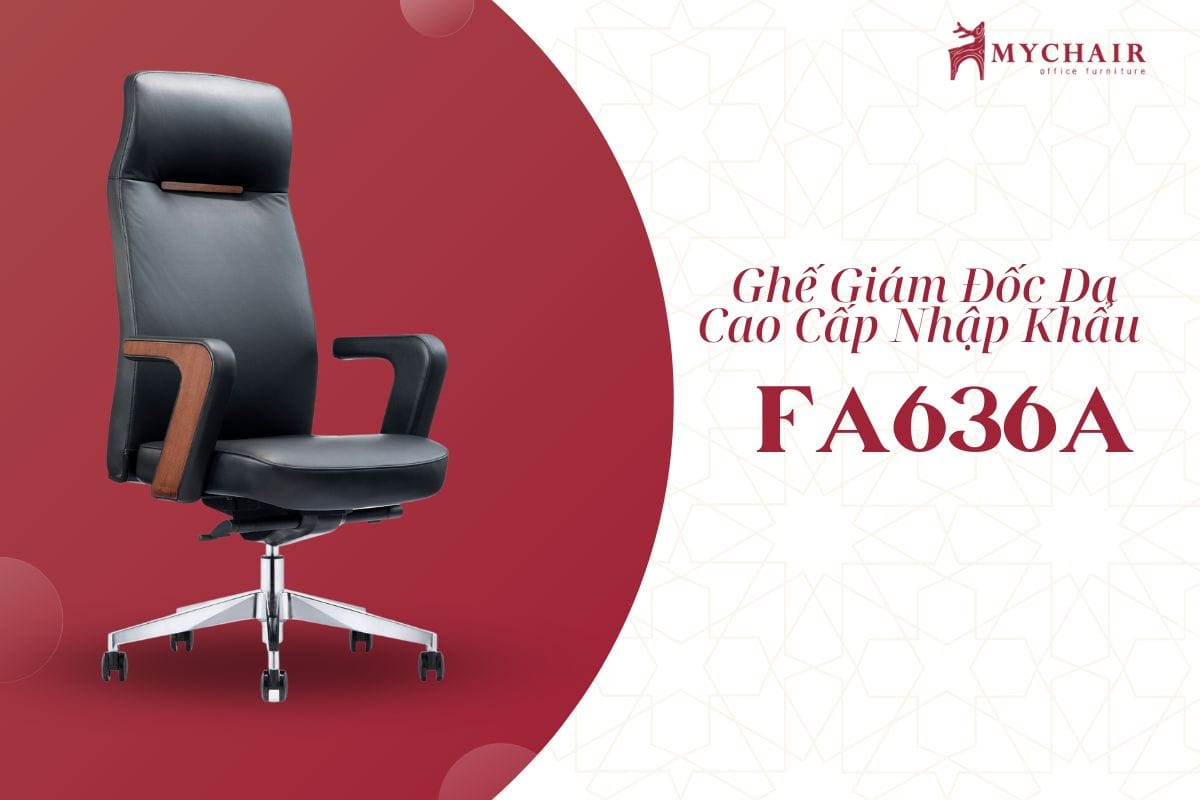 Ghế giám đốc màu đen cao cấp FA636A