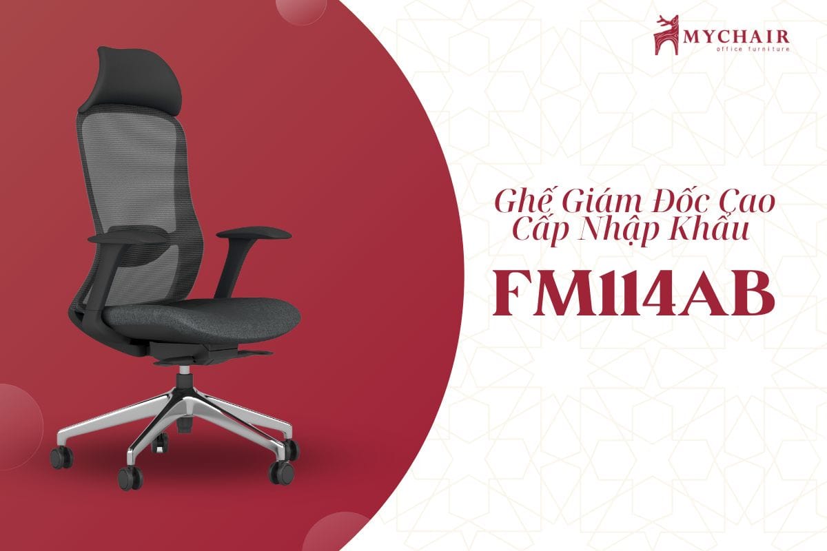 Ghế giám đốc màu đen cao cấp FM114AB
