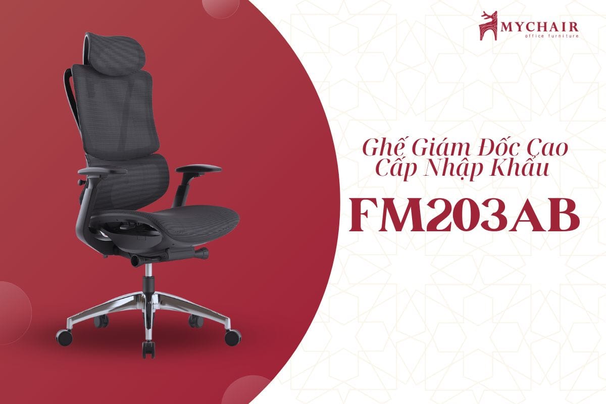 Ghế giám đốc màu đen cao cấp FM203AB