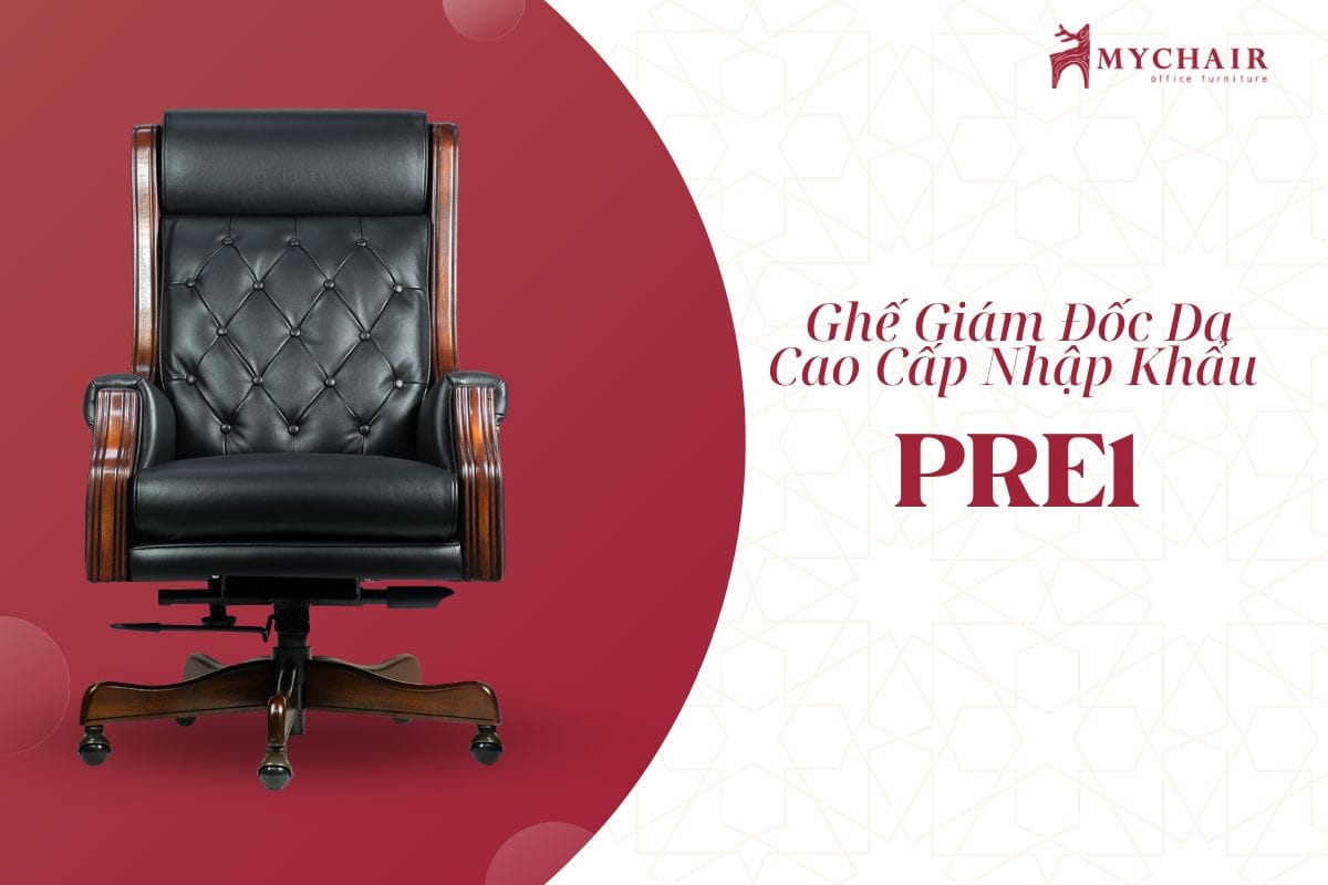 Ghế giám đốc màu đen cao cấp sang trọng PRE1