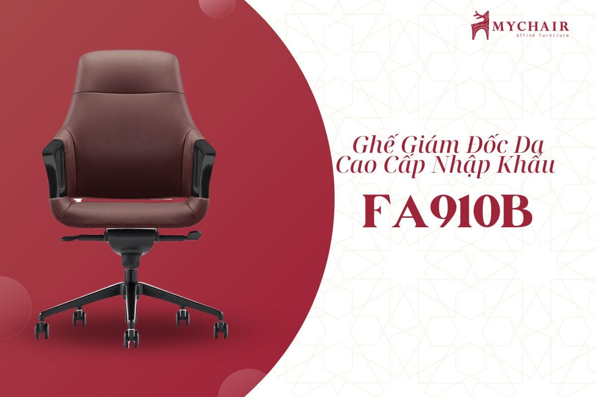 Ghế giám đốc màu nâu cao cấp nhập khẩu FA910B