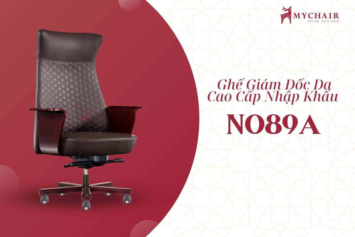 Ghế giám đốc màu nâu cao cấp sang trọng NO89A