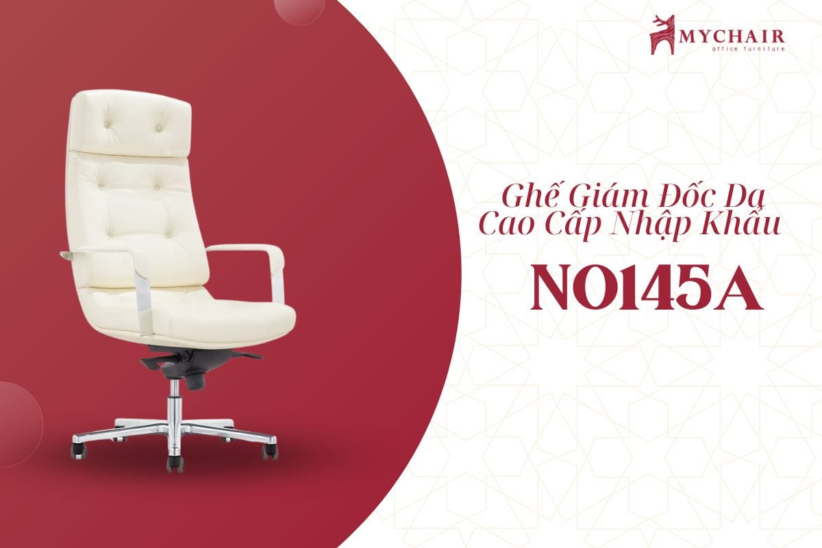 Ghế giám đốc màu trắng cao cấp NO145A
