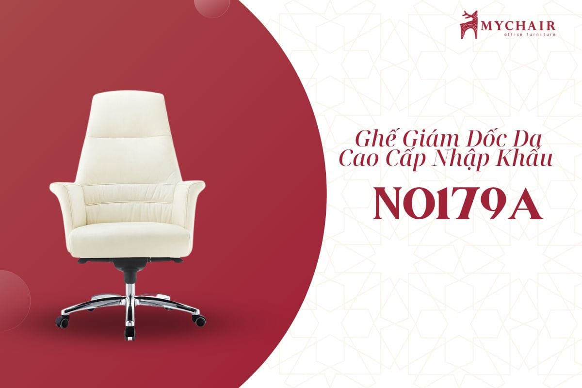 Ghế giám đốc màu trắng cao cấp sang trọng NO179A