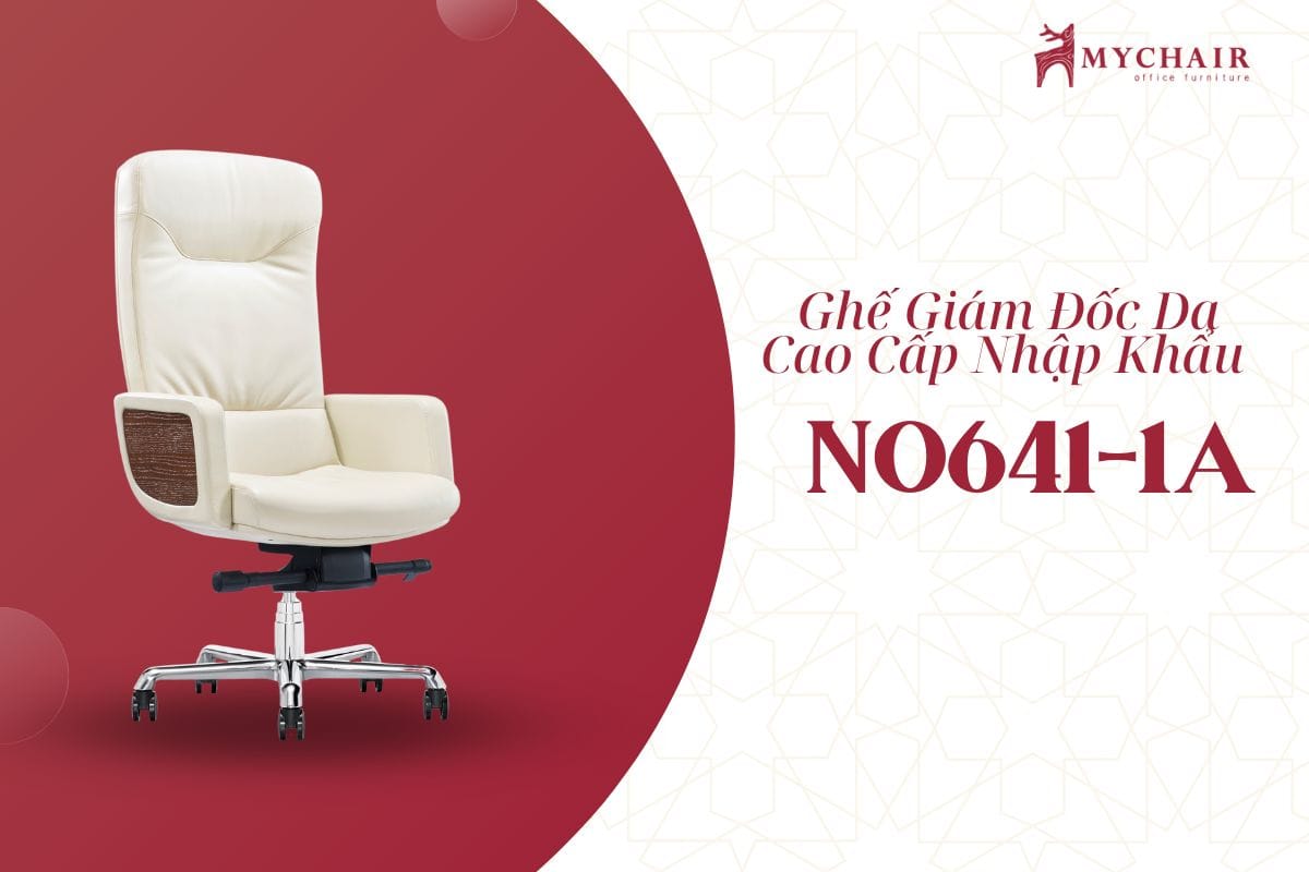 Ghế giám đốc màu trắng sang trọng, thời thượng NO641-1A