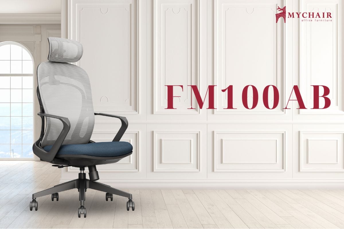 Ghế tựa giám đốc lưới nỉ cao cấp FM100AB