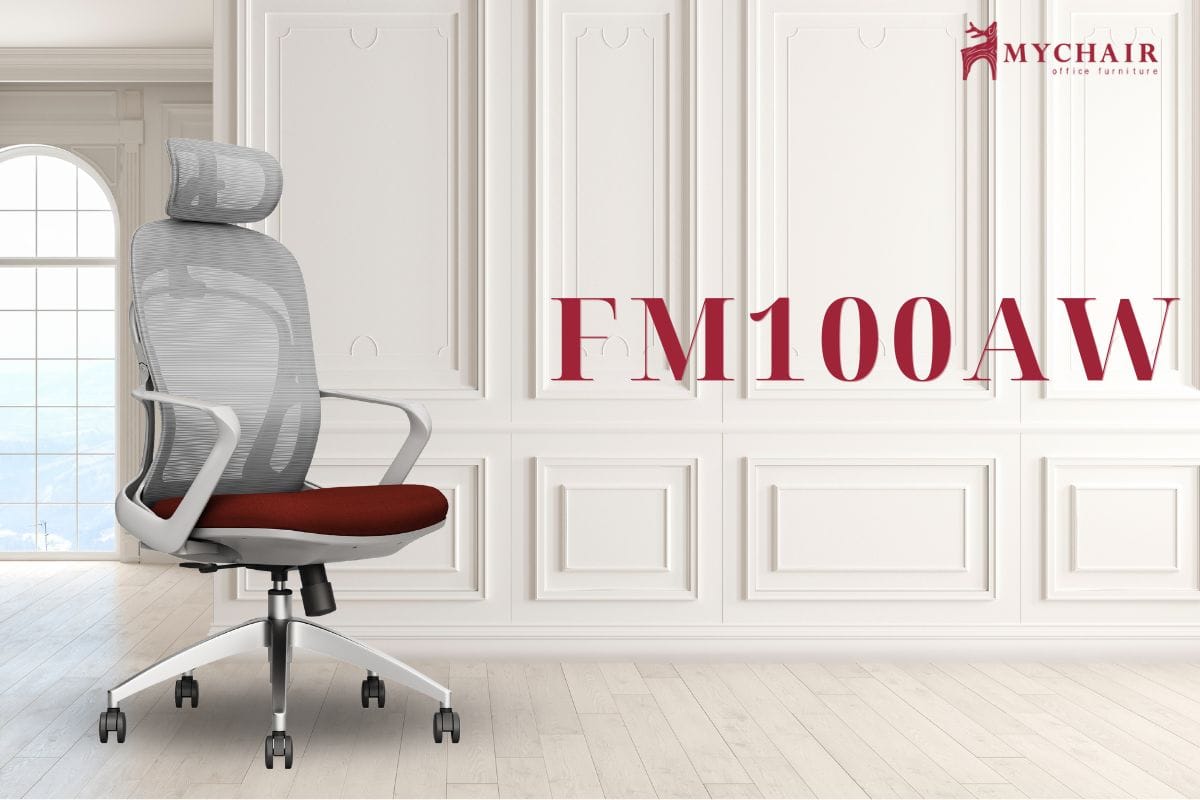 Ghế tựa giám đốc lưới nỉ cao cấp FM100AW