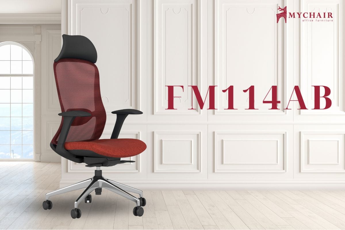 Ghế tựa giám đốc lưới nỉ cao cấp FM114AB