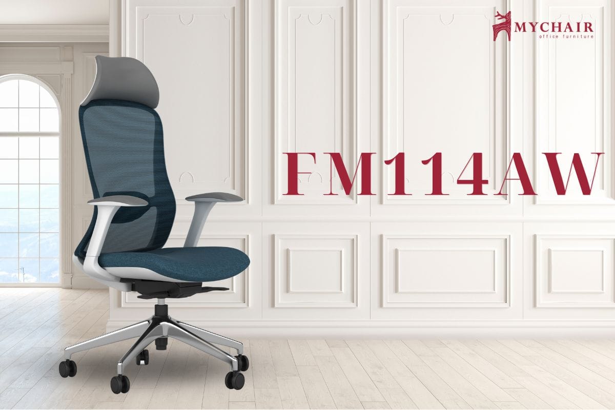 Ghế tựa giám đốc lưới nỉ cao cấp FM114AW