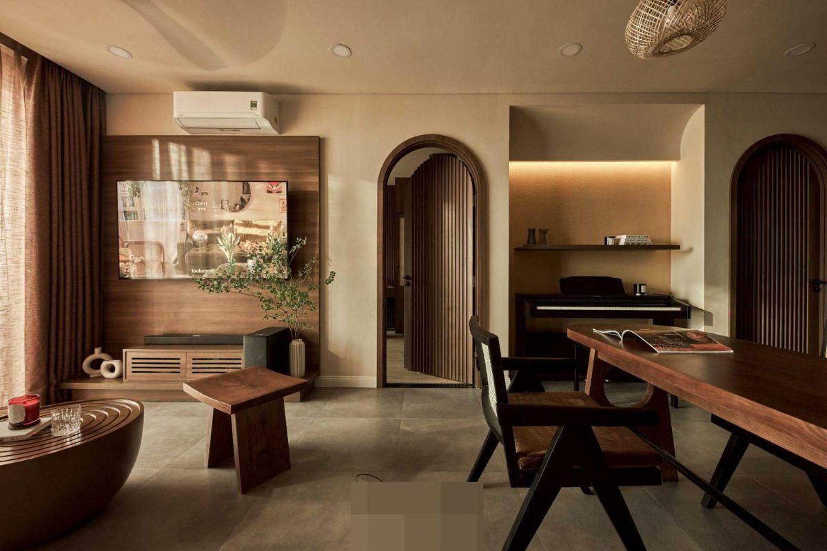 Phong cách thiết kế nội thất wabi sabi với không gian đơn giản