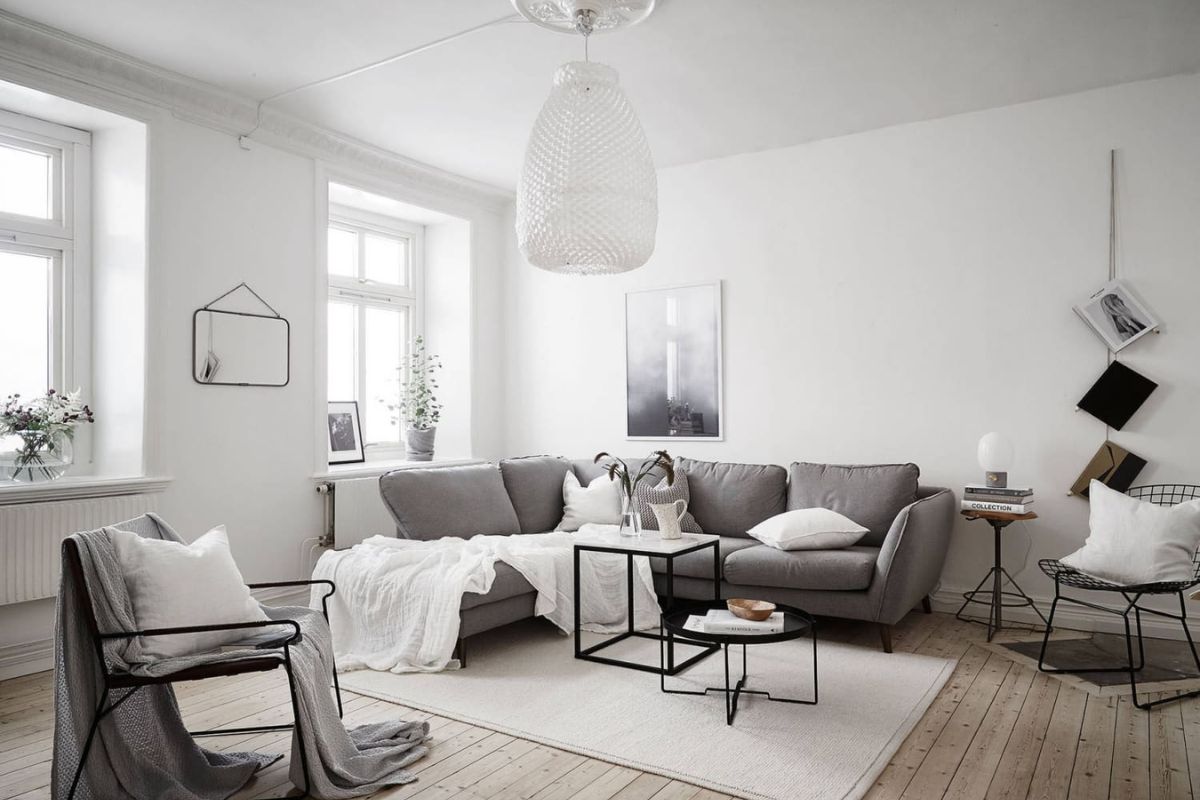 Phong cách nội thất Scandinavian với màu sắc tối giản