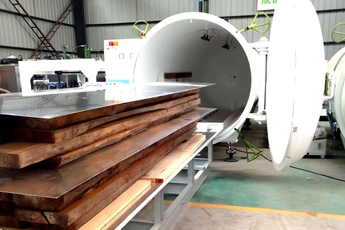 Sấy tấm gỗ sồi