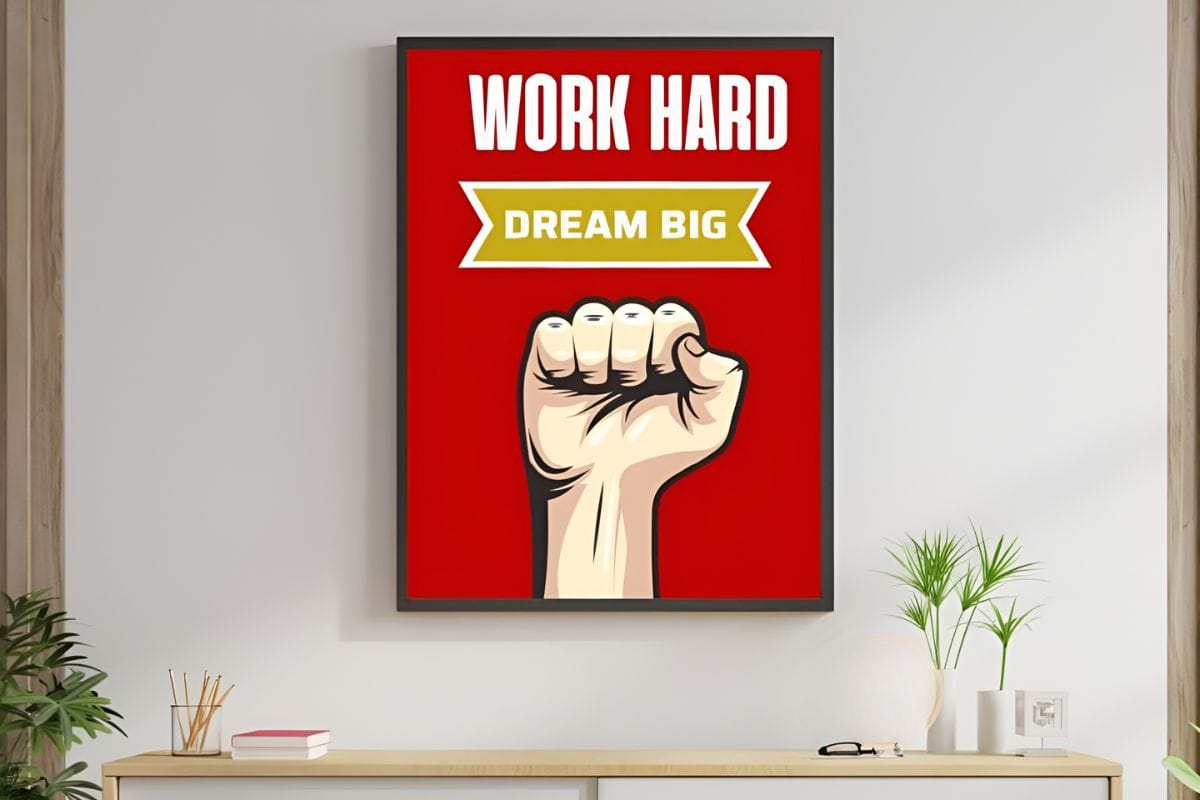 Tranh slogan treo văn phòng truyền cảm hứng