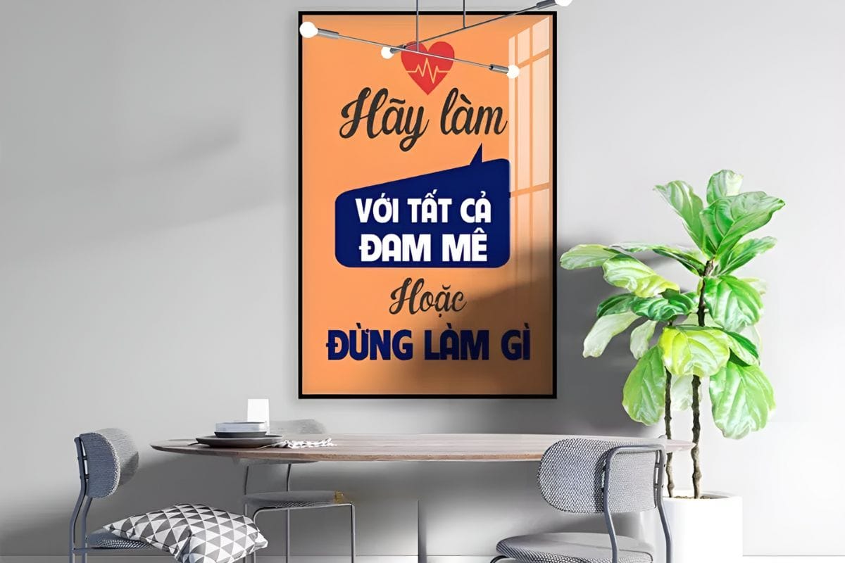 Tranh slogan treo văn phòng làm việc
