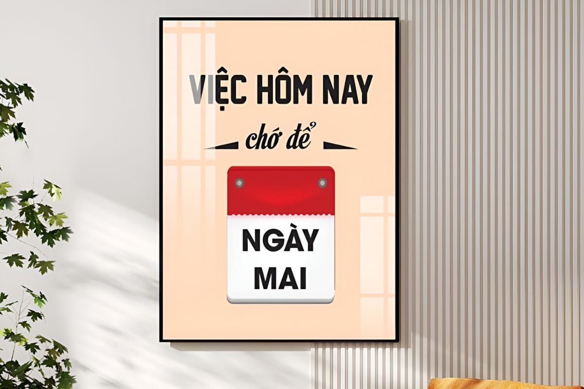 Tránh slogan treo văn phòng tiếng việt