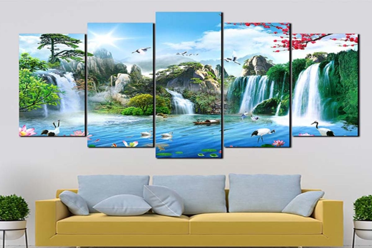 Tranh treo phòng làm việc giám đốc Núi phong thủy