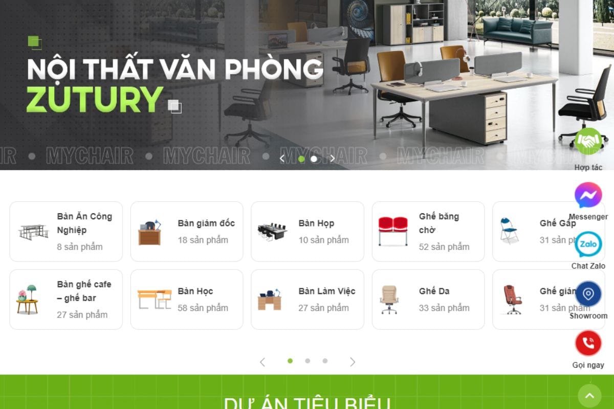 Zutury - Địa chỉ mua ghế giám đốc quận 2 uy tín