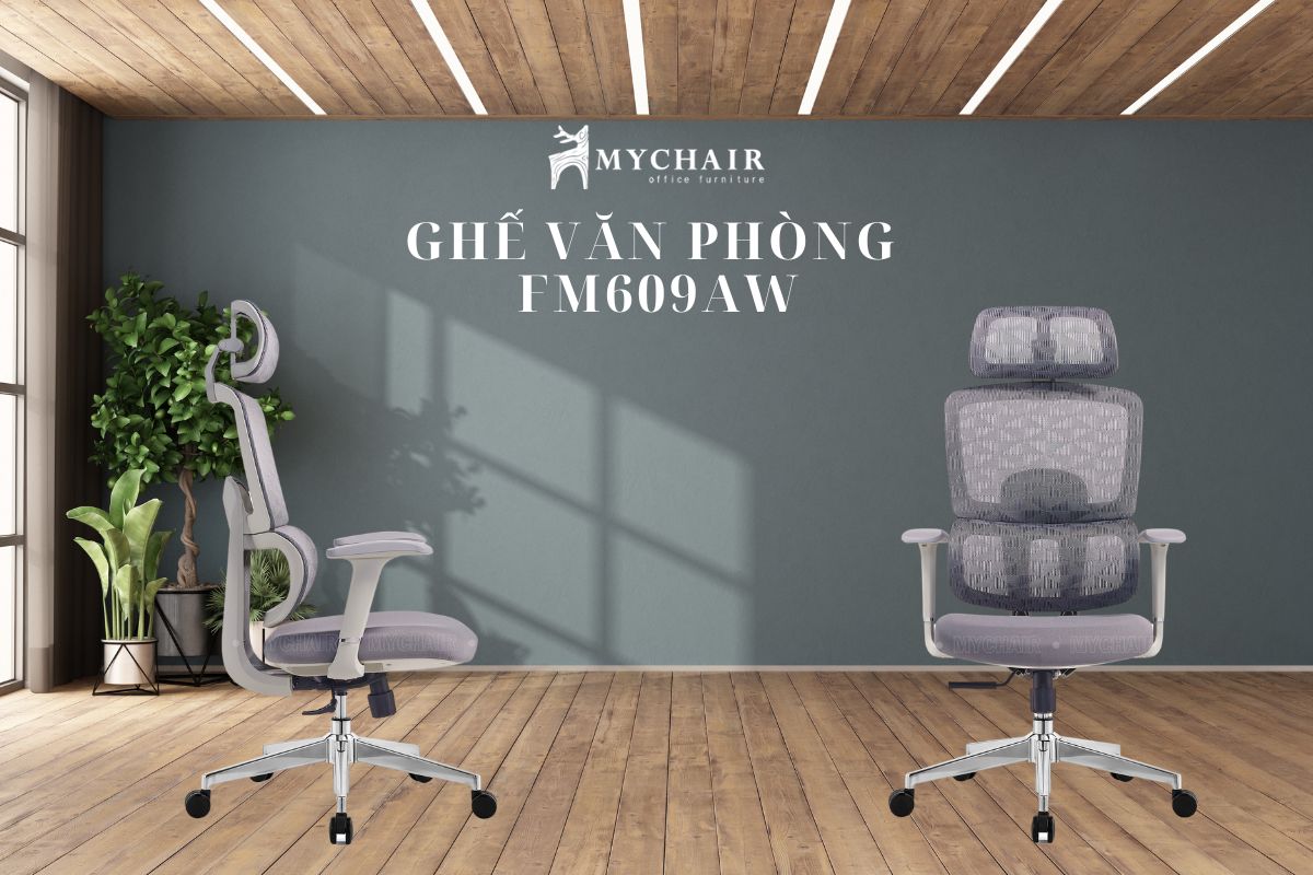 Ghế gaming ergonomic nhập khẩu hiện đại FM609AW
