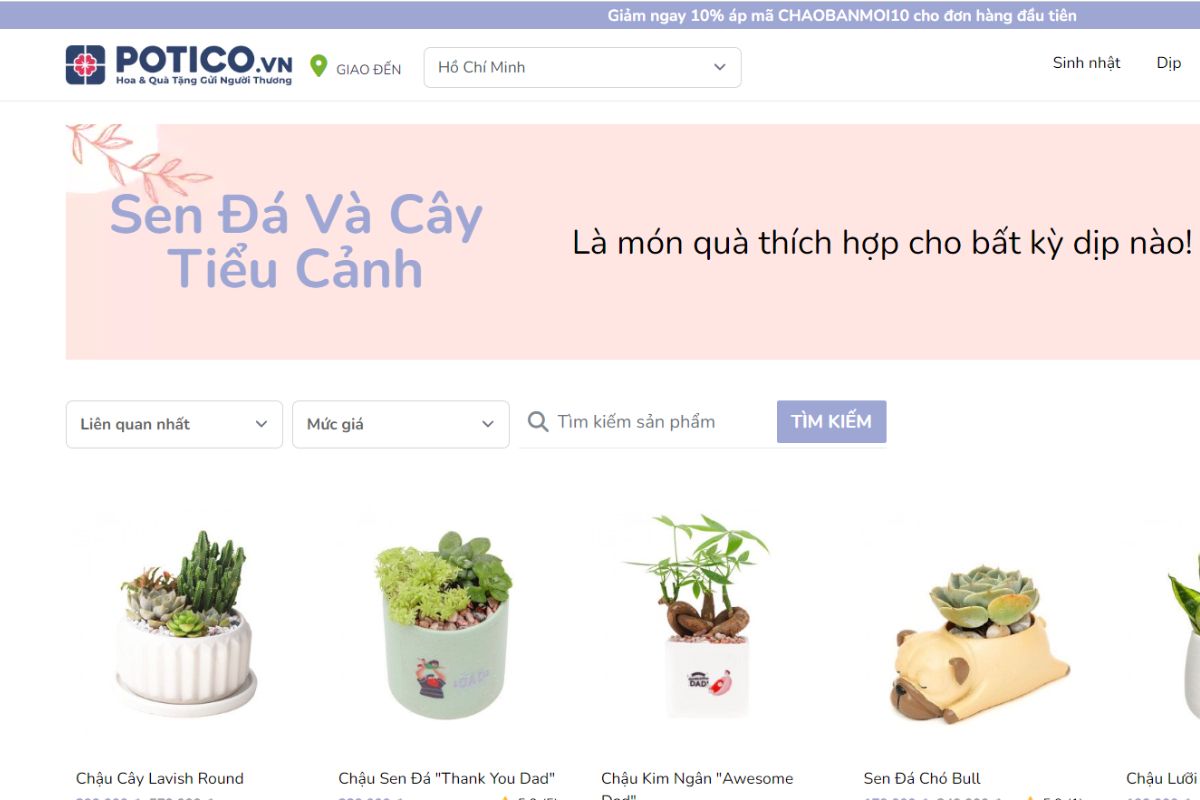 Flowerstore - Cửa hàng bán cây để bàn làm việc uy tín