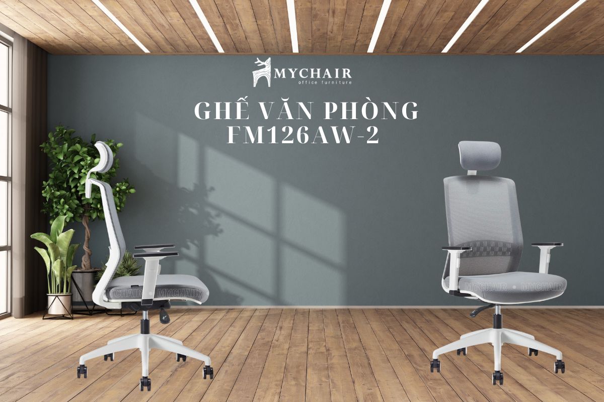 Ghế ergonomic hiện đại, cao cấp FM126AW-2