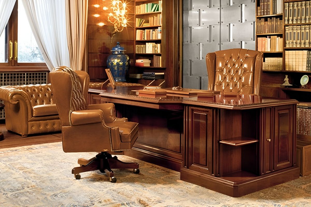 Bàn giám đốc gỗ gõ đỏ đẹp mắt