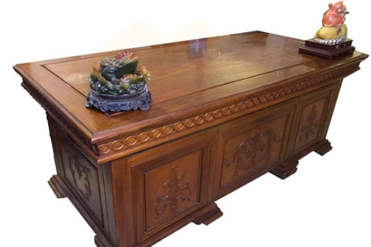 Bàn giám đốc gỗ hương xám