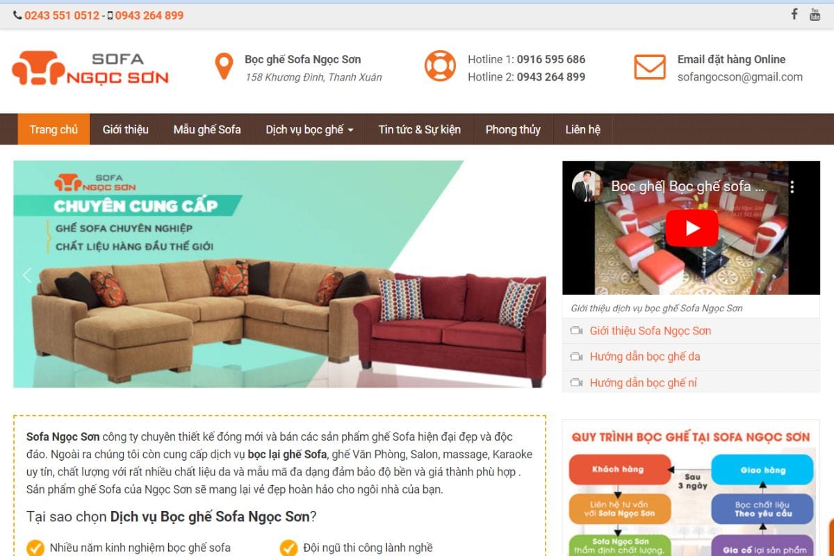 Sofa Ngọc Sơn - Địa chỉ bọc ghế giám đốc tại Hà Nội