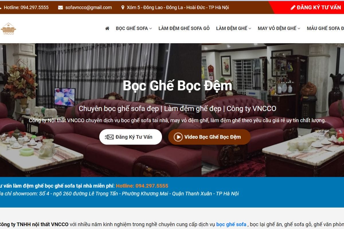 VNCCO - Địa chỉ bọc ghế giám đốc tại Hà Nội