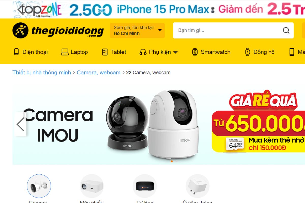 Thế giới di động - Đơn vị cung cấp máy chiếu phòng họp uy tín