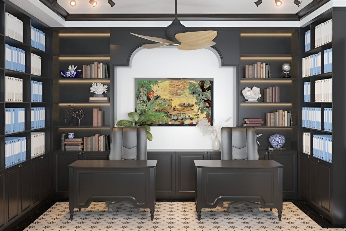 Các đường nét trong phong cách thiết kế nội thất phòng giám đốc Indochine