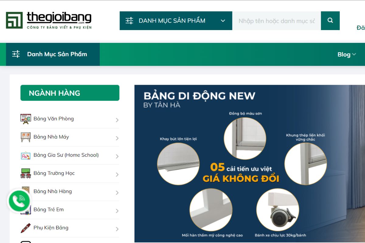 Thế giới bảng chuyên cung cấp bảng viết phòng họp uy tín