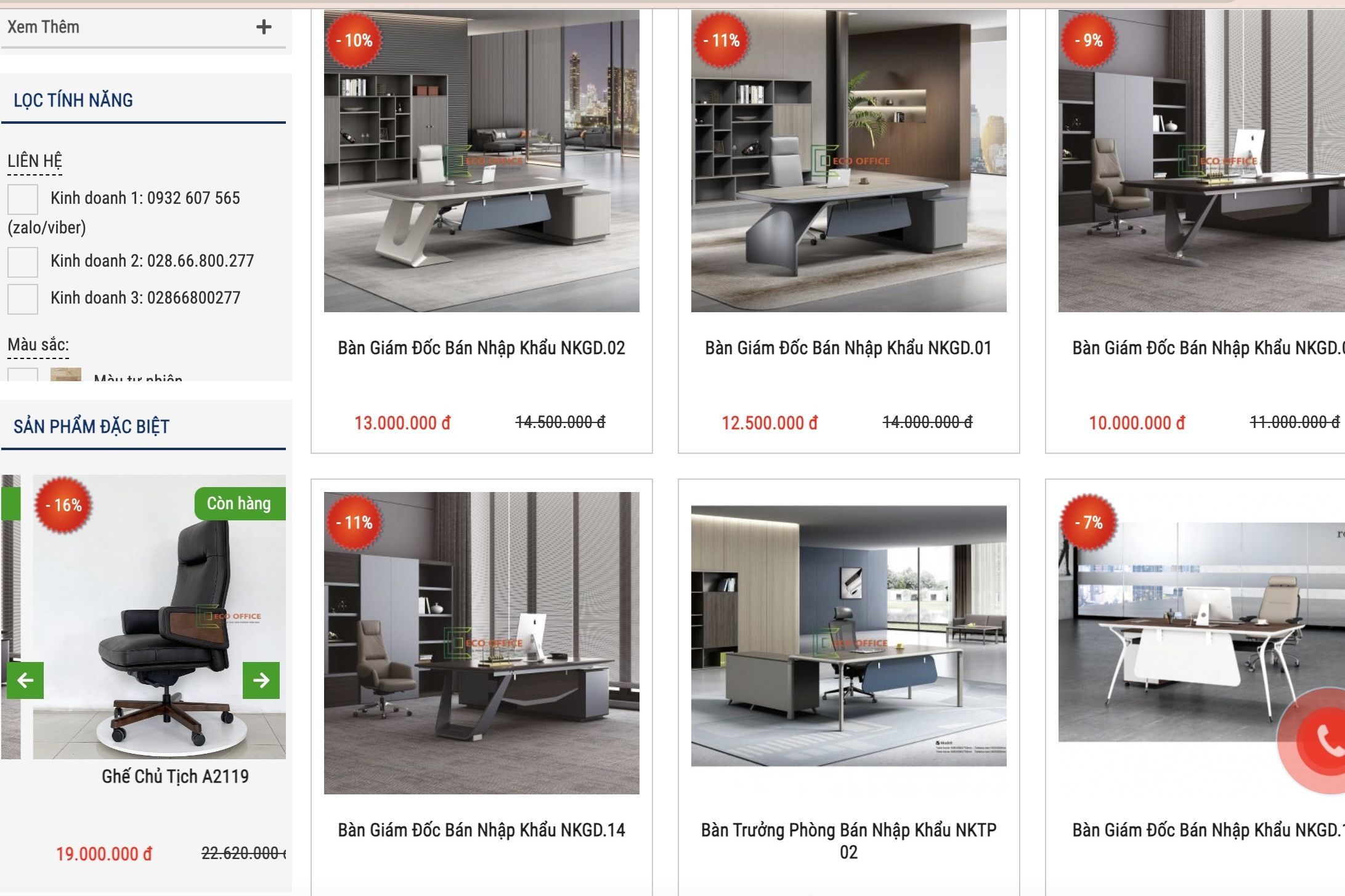 Eco Office - Địa chỉ mua bàn giám đốc quận 12 chất lượng cao
