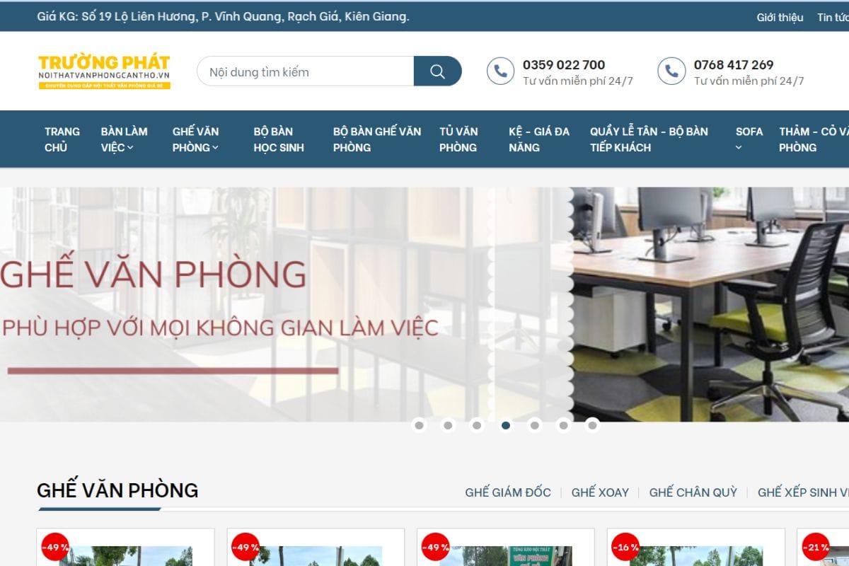 Nội thất Trường Phát - Địa chỉ mua ghế giám đốc cao cấp Cần Thơ chất lượng