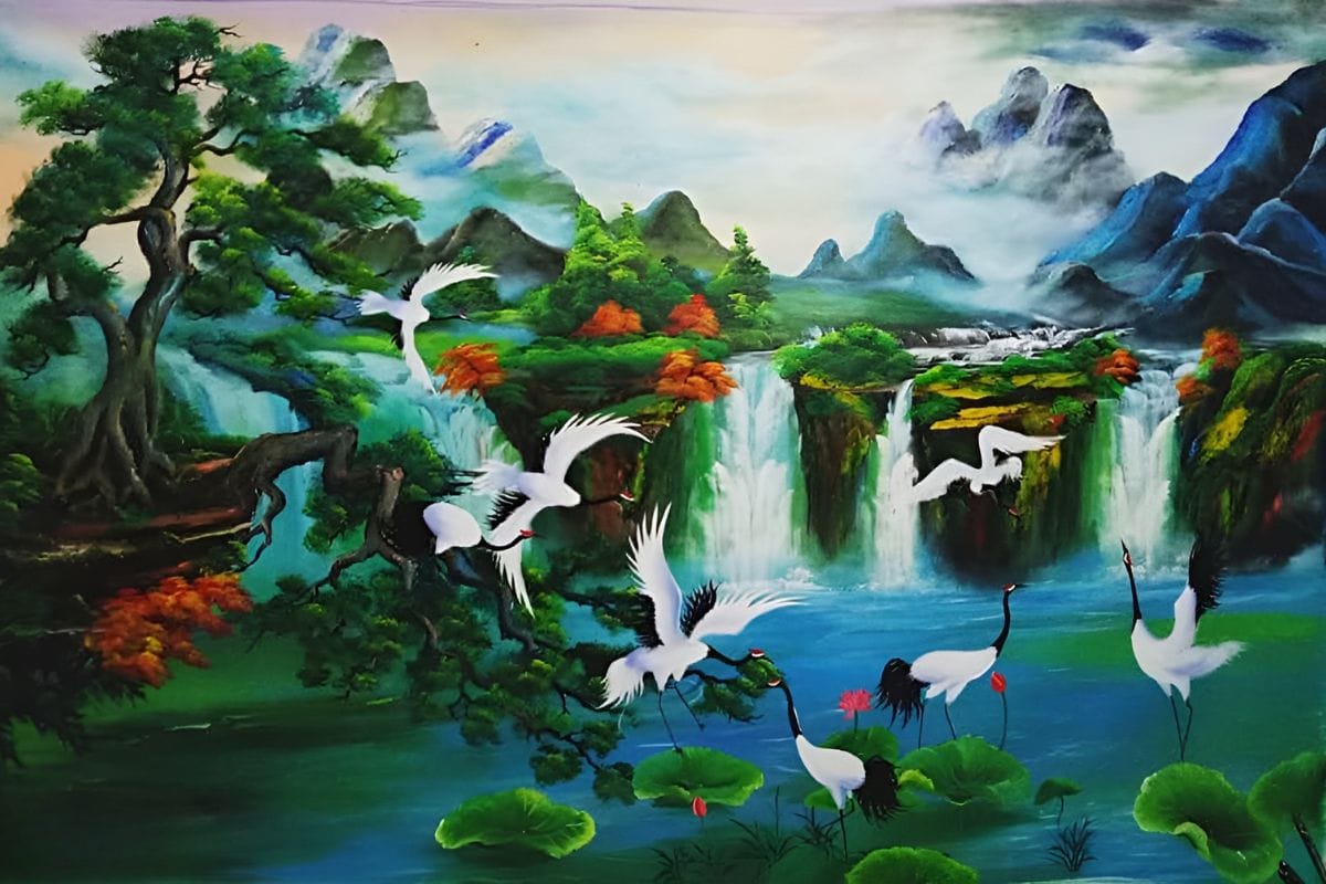 Giá tranh treo phòng giám đốc mệnh Hỏa