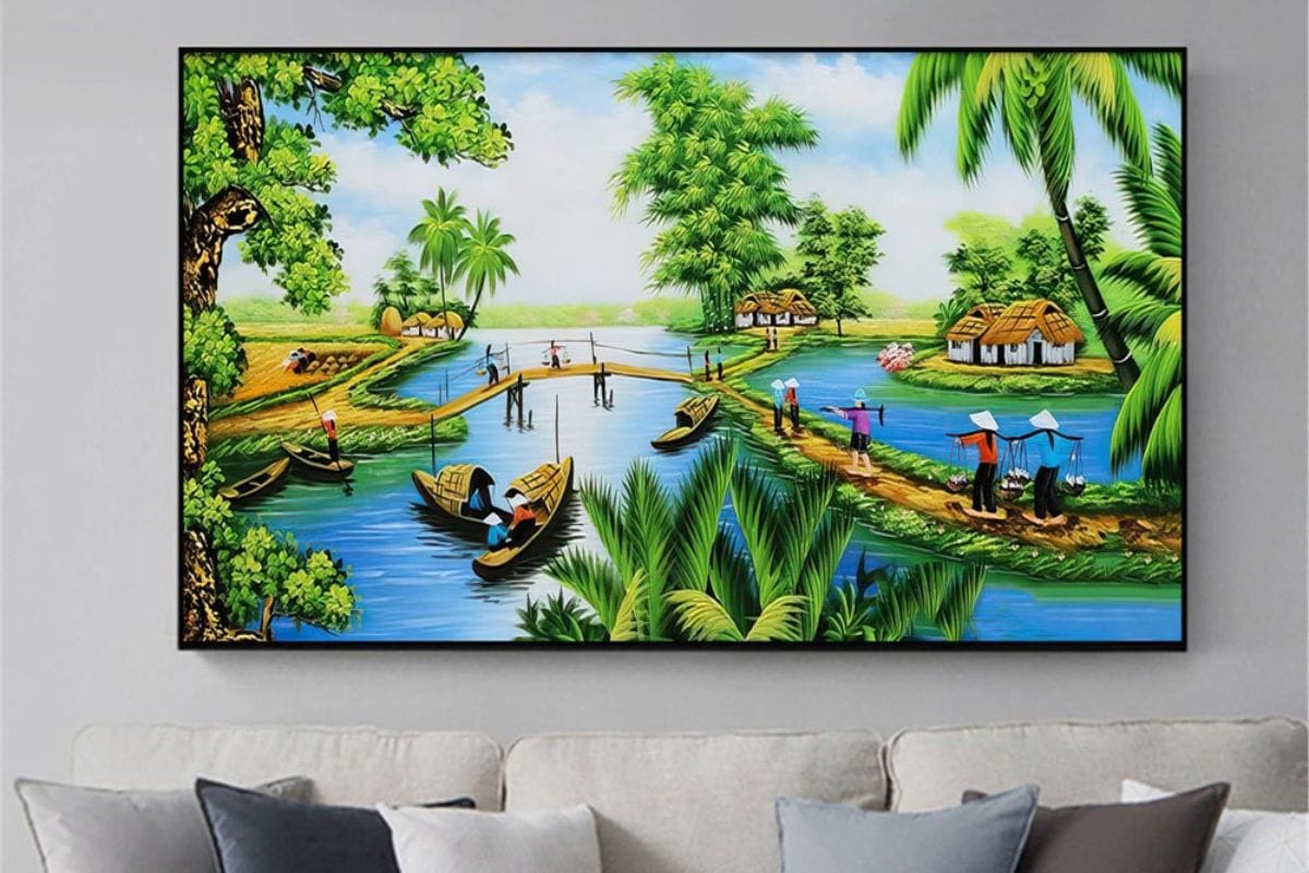 Giá tranh treo phòng giám đốc mệnh Mộc