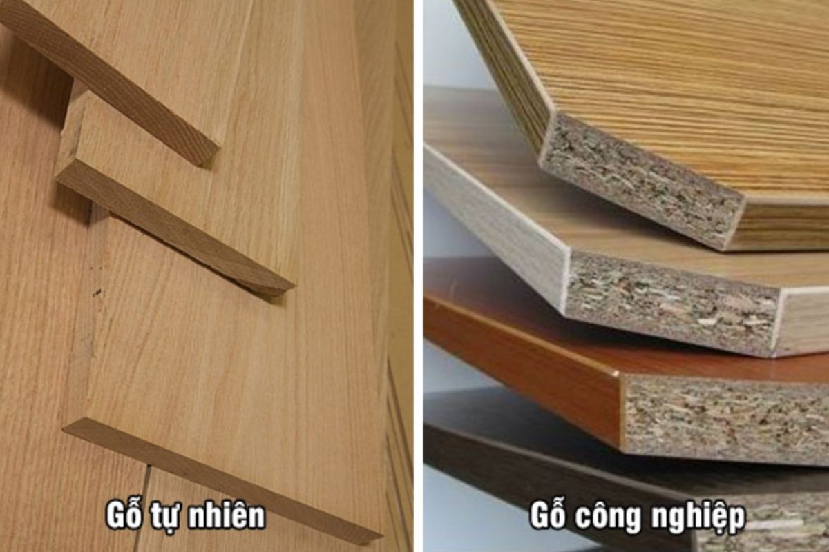 Phân biệt gỗ thịt và gỗ công nghiệp