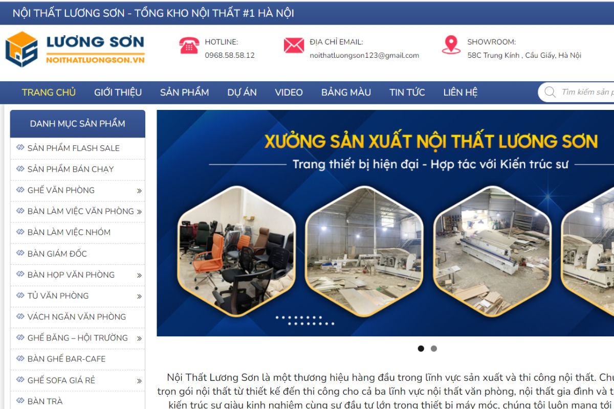 Nội thất Lương Sơn - Địa chỉ sửa bàn giám đốc bị bong sơn chất lượng