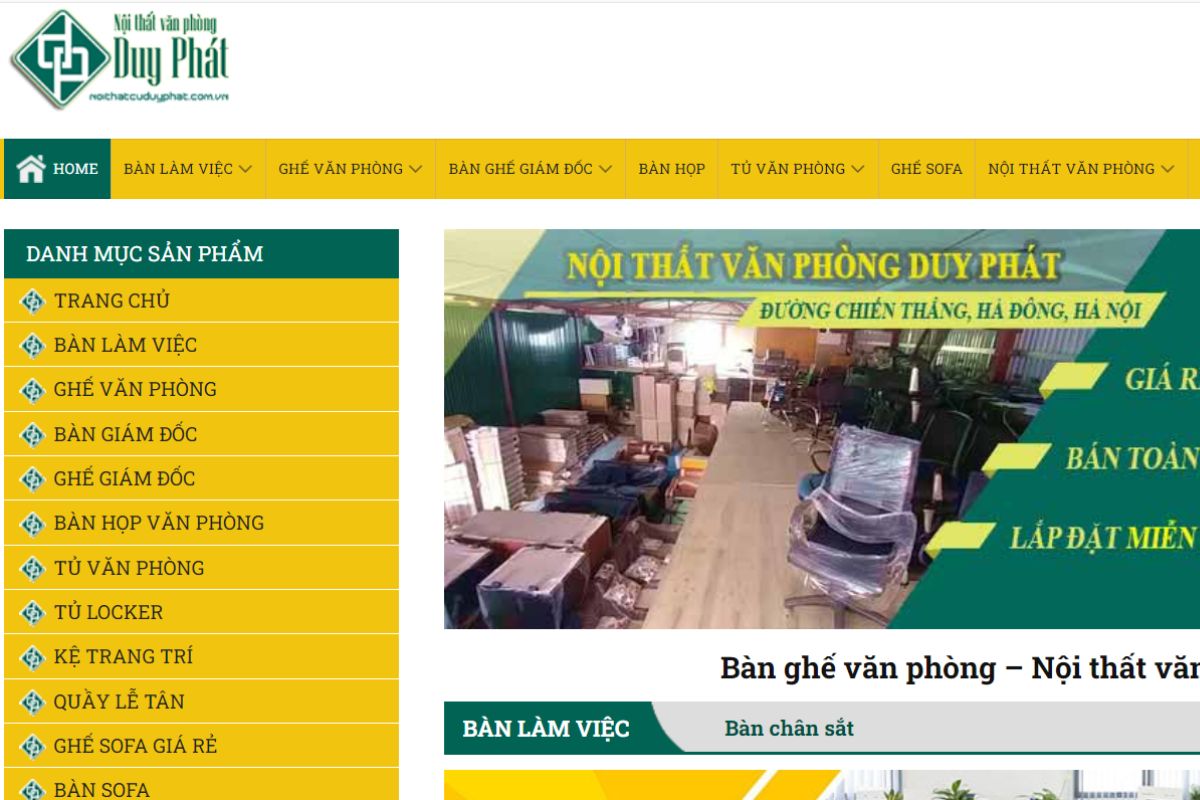 Nội thất Duy Phát - Địa chỉ sửa bàn giám đốc bị bong sơn chất lượng
