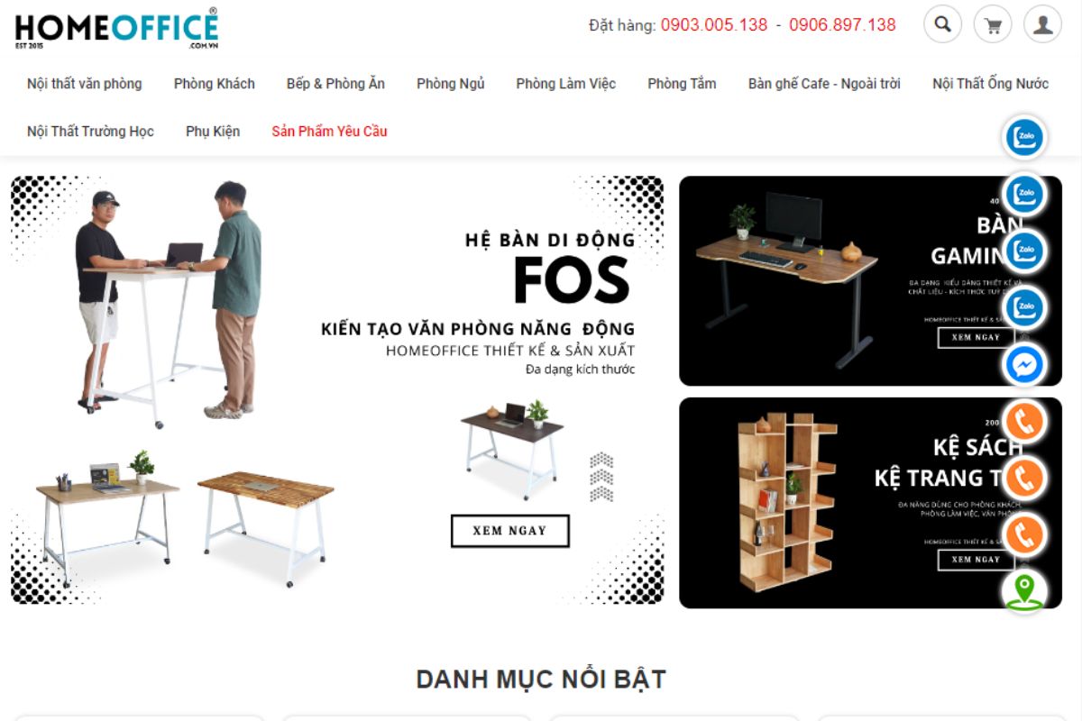 Homeoffice - Địa chỉ mua bàn giám đốc quận Tân Bình bền đẹp